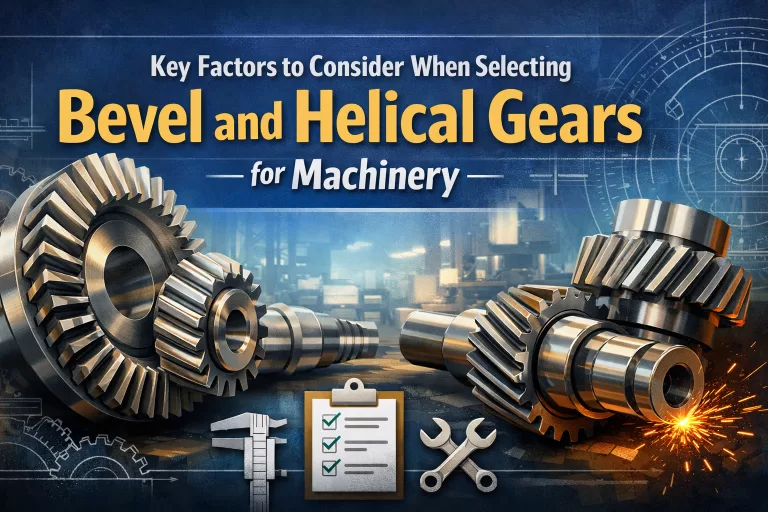Key Factors to Consider When Selecting Bevel and Helical Gears for Machinery